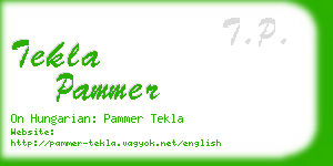 tekla pammer business card